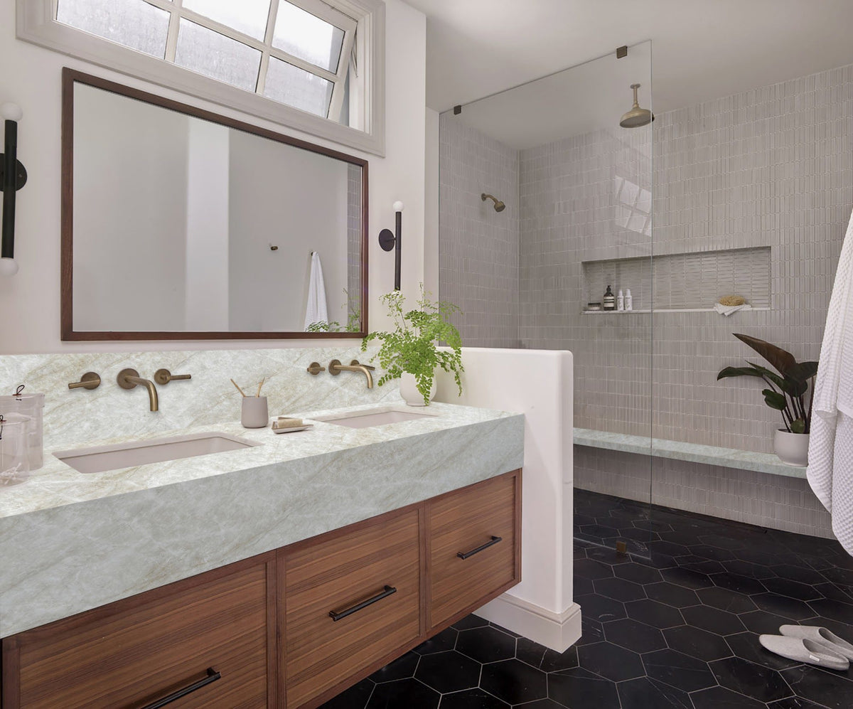 LX Prefabricated Amber Mahal |26'' x 110''| 2cm Polished Countertop