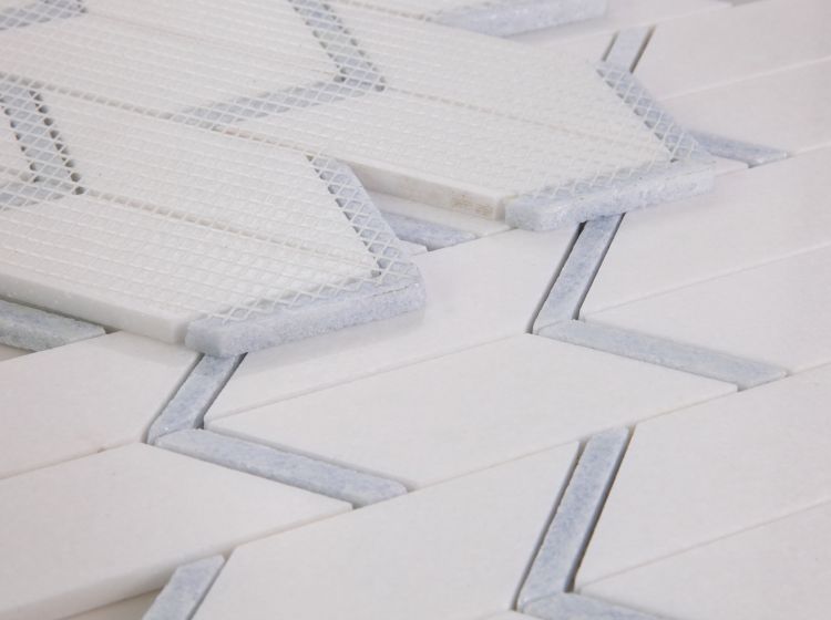 Elysium Tiles Arrow Ocean 12 x 12.75 Mosaic Tiles