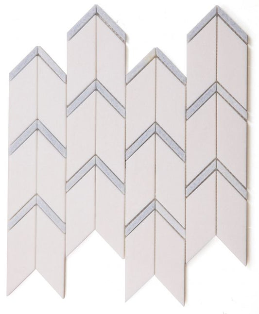 Elysium Tiles Arrow Ocean 12 x 12.75 Mosaic Tiles