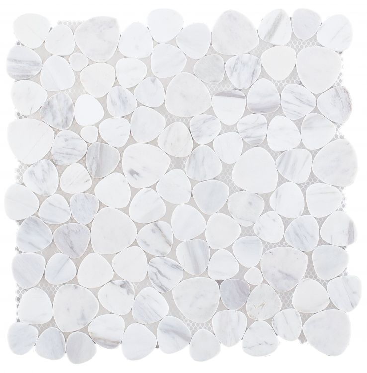 Elysium Tiles Aphrodite White 12'' x 12'' Mosaic Tiles