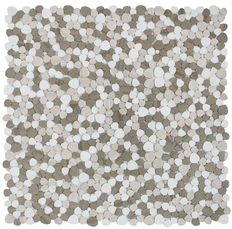 Elysium Tiles Aphrodite Smoke 12''x12'' Mosaic Tiles