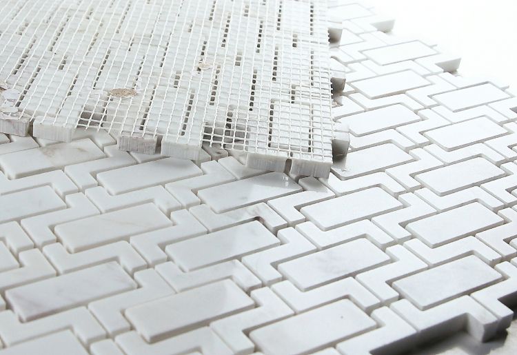 Elysium Tiles Aztec White 10.25 x 11.25 Mosaic Tiles