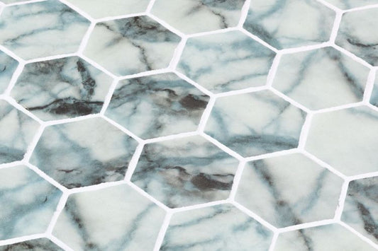 Elysium Tiles Vanguard Hex XL Azul 11.25 x 11.25 Mosaic Tiles