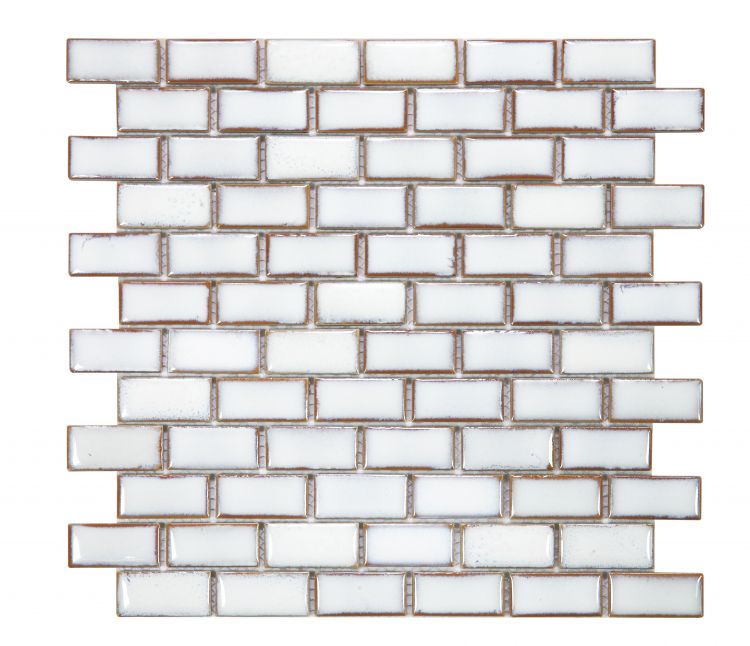 Elysium Tiles Brick Fancy White 11.75''x 11.75''