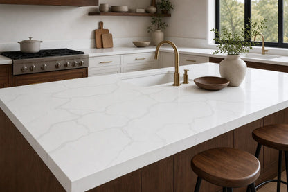 LX Prefabricated Calacatte White|26'' x 110''| 2cm Polished Countertop