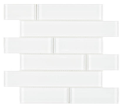 Elysium Tiles Casale White Shining Multi Size 11.75'' x 11.75'' Mosaic Tiles