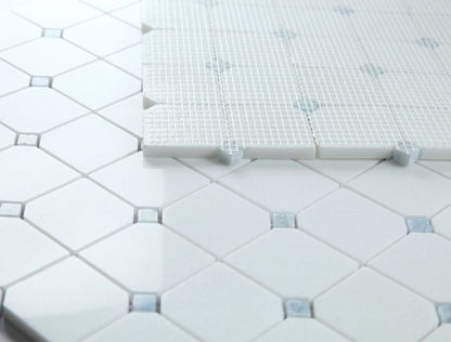 Elysium Tiles Clipped Crystal Ocean 11.75 x 11.75 Mosaic Tiles