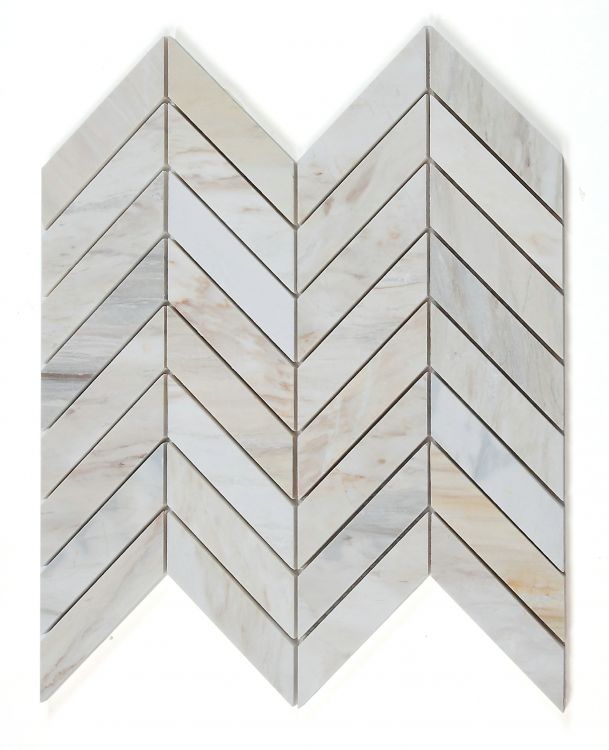 Elysium Tiles Chevron Eurasian 11''x11'' Mosaic Tiles