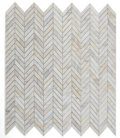 Elysium Tiles Chevron Eurasian 11''x11'' Mosaic Tiles