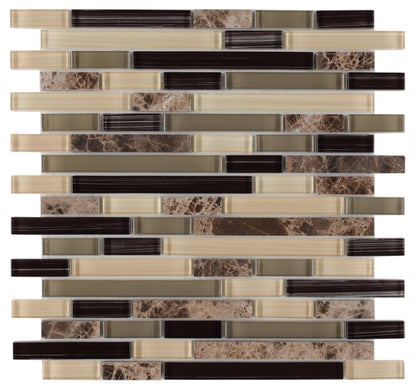 Elysium Tiles City 11.75'' x 12'' Mosaic Tiles