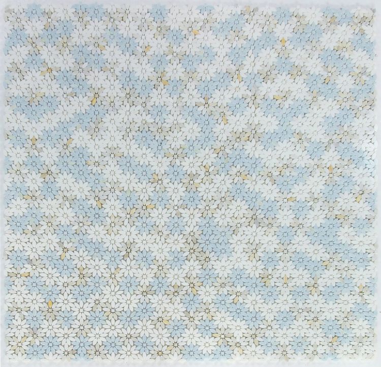 Elysium Tiles Daisy Wild Marina 12.50'' x 12.75'' Mosaic Tiles