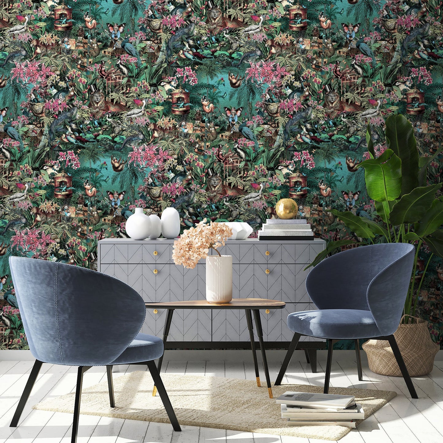 Mckenzie| Paper Paradise Collection| by Sancar Luxury Designer Wallpapers