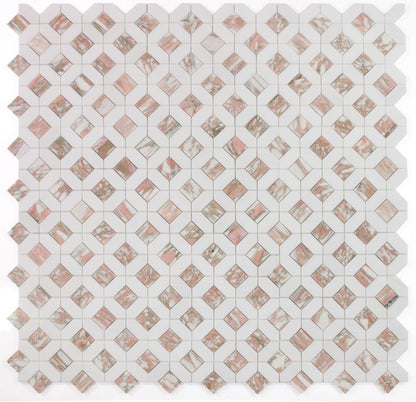 Elysium Tiles Eclipse Rose 12''x 12''  Mosaic Tiles