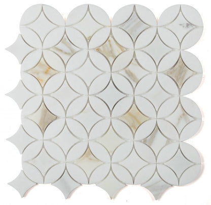 Elysium Tiles Embrace Calacatta Gold 11.75'' x 11.75'' Mosaic Tiles