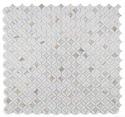 Elysium Tiles Embrace Calacatta Gold 11.75'' x 11.75'' Mosaic Tiles