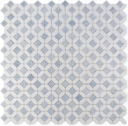 Elysium Tiles Eclipse Crystal Ocean 12''x12'' Mosaic Tiles