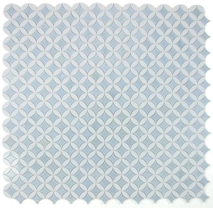 Elysium Tiles Embrace Crystal Ocean 11.75'' x 11.75'' Mosaic Tiles