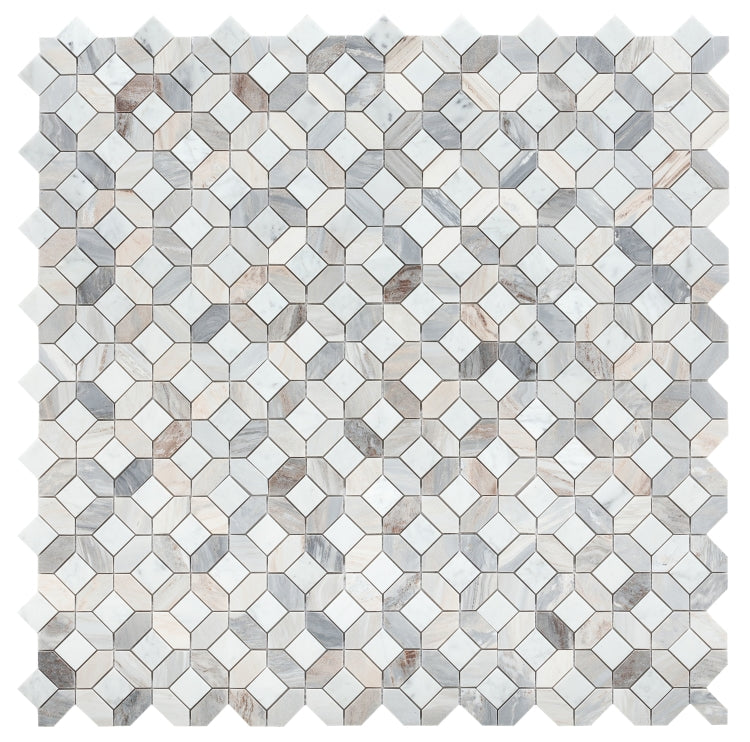 Elysium Tiles Eclipse Sky 12.25'' x 12.25'' Mosaic Tiles