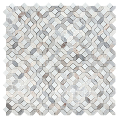 Elysium Tiles Eclipse Sky 12.25'' x 12.25'' Mosaic Tiles