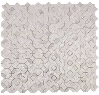 Elysium Tiles Eclipse White 12''x12'' Mosaic Tiles