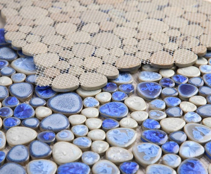 Elysium Tiles Growing Sapphire 11.50'' x 11.50'' Mosaic Tiles