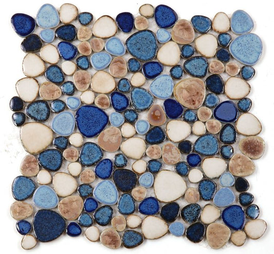 Elysium Tiles Growing Seaside 11.50'' x 11.50'' Mosaic Tiles