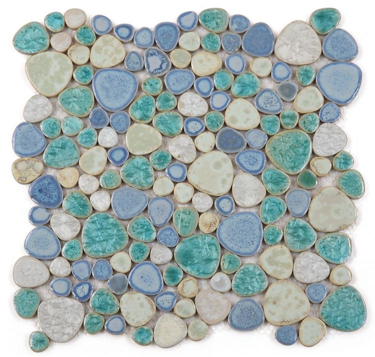 Elysium Tiles Growing Sea Pebble 11.5 x 11.5 Mosaic Tiles