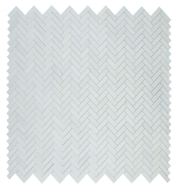 Elysium Tiles Herringbone Dolomite Polished 12''x12.75'' Mosaic Tiles