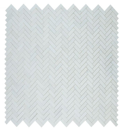 Elysium Tiles Herringbone Dolomite Polished 12''x12.75'' Mosaic Tiles