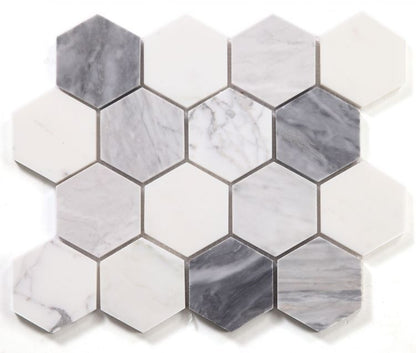 Elysium Tiles Hexagon Dusk 3x3 | 10'' x 11.50''