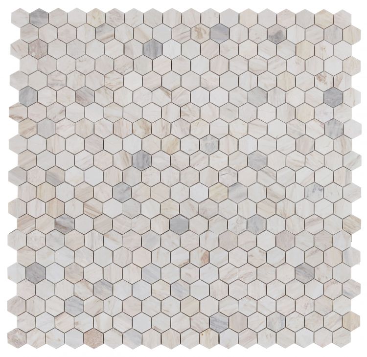 Elysium Tiles Hexagon Eura Honed Eurasian  2''x2'' | 11.75'' x 12''