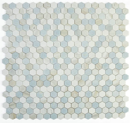 Elysium Tiles Hexagon Sky 2x2 | 11.75'' x 12''