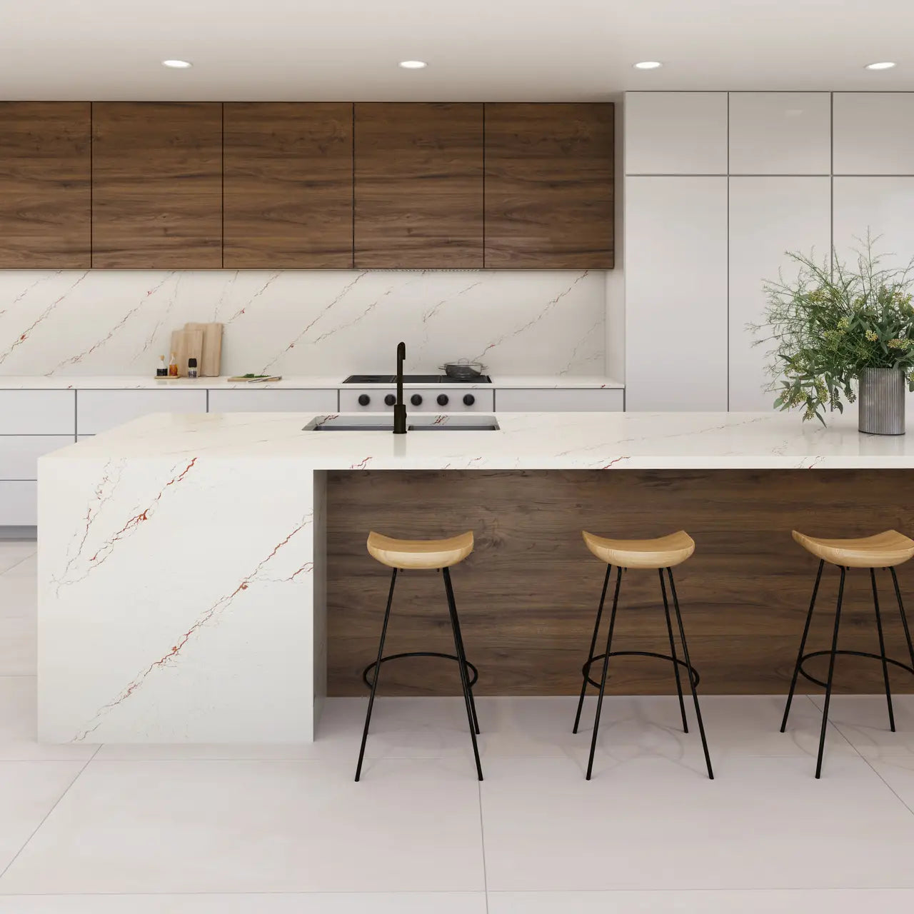 Cambria Inverness Bronze 132''x 65.5'' 2 cm Polished Quartz Slab