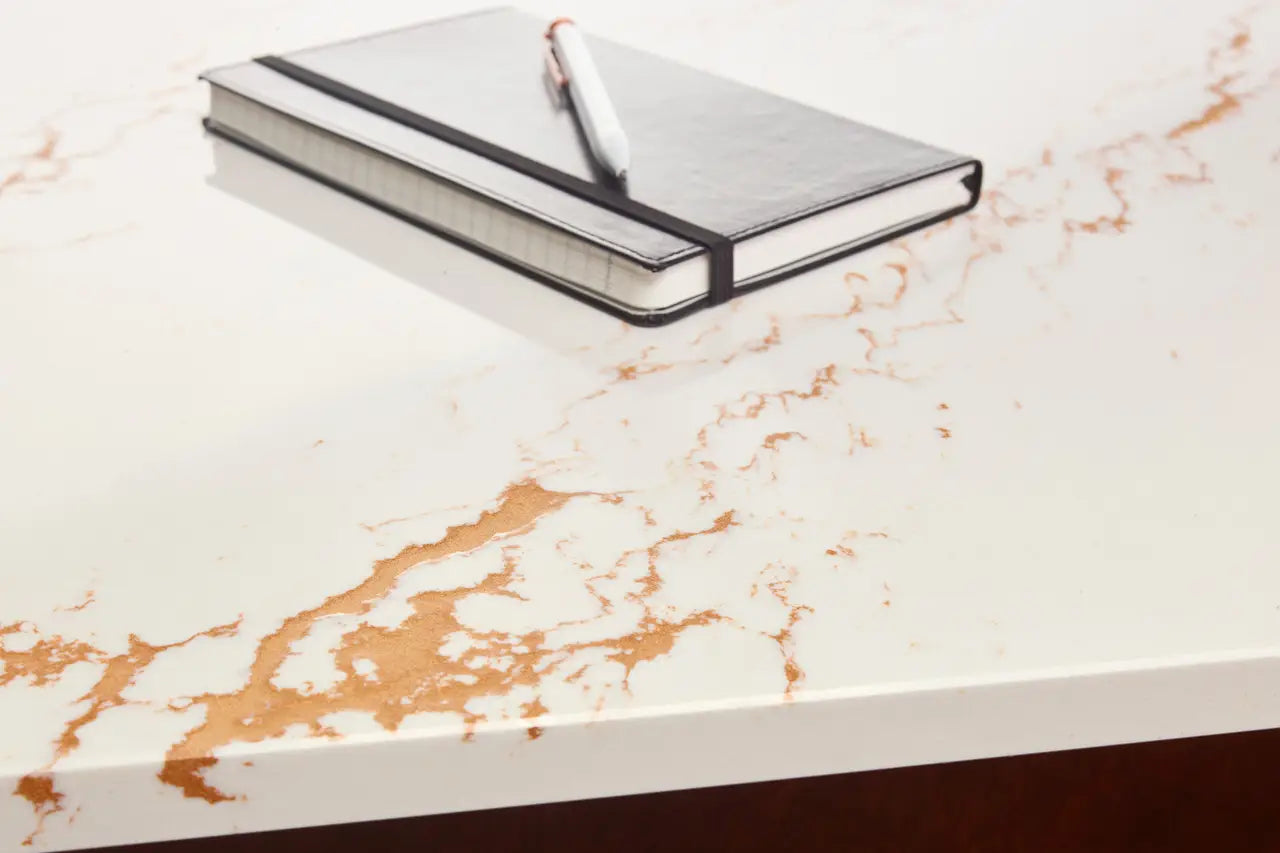 Cambria Inverness Gold 132''x 65.5'' 2 cm Polished Quartz Slab