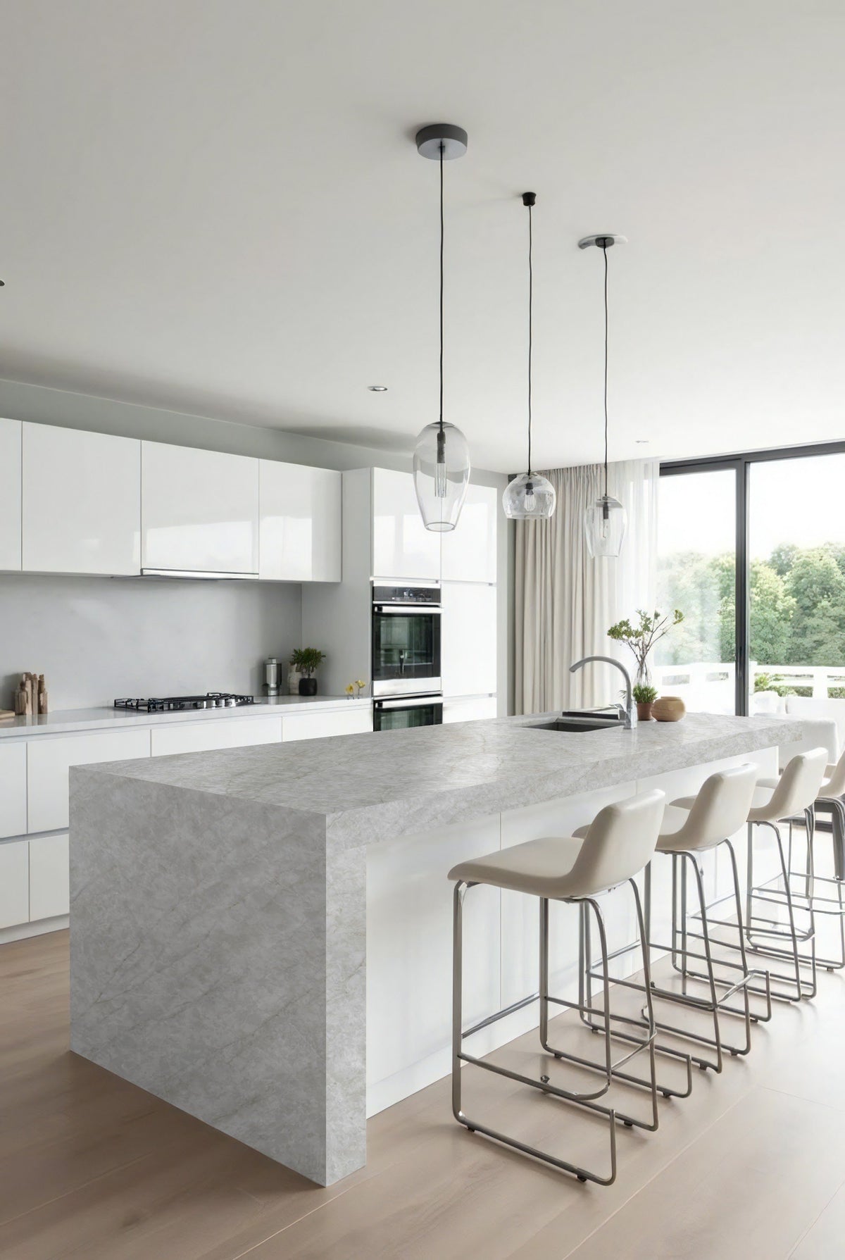 LX Prefabricated Ivory Mahal |26'' x 110''| 2cm Polished Countertop