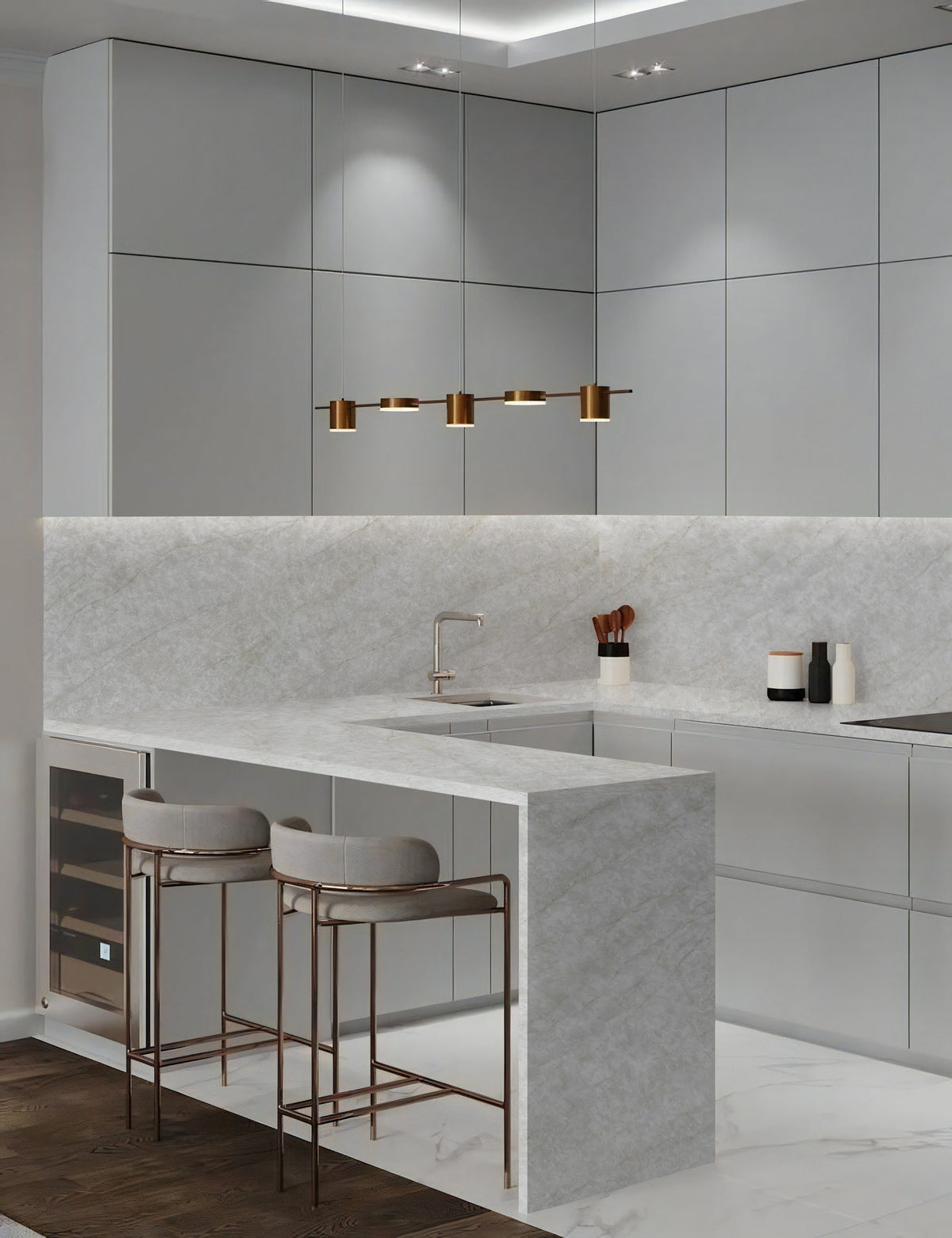 LX Prefabricated Ivory Mahal |26'' x 110''| 2cm Polished Countertop