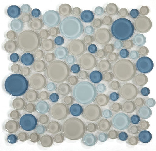 Elysium Tiles Lady Cielo 10.75''x 10.75'' Mosaic Tiles