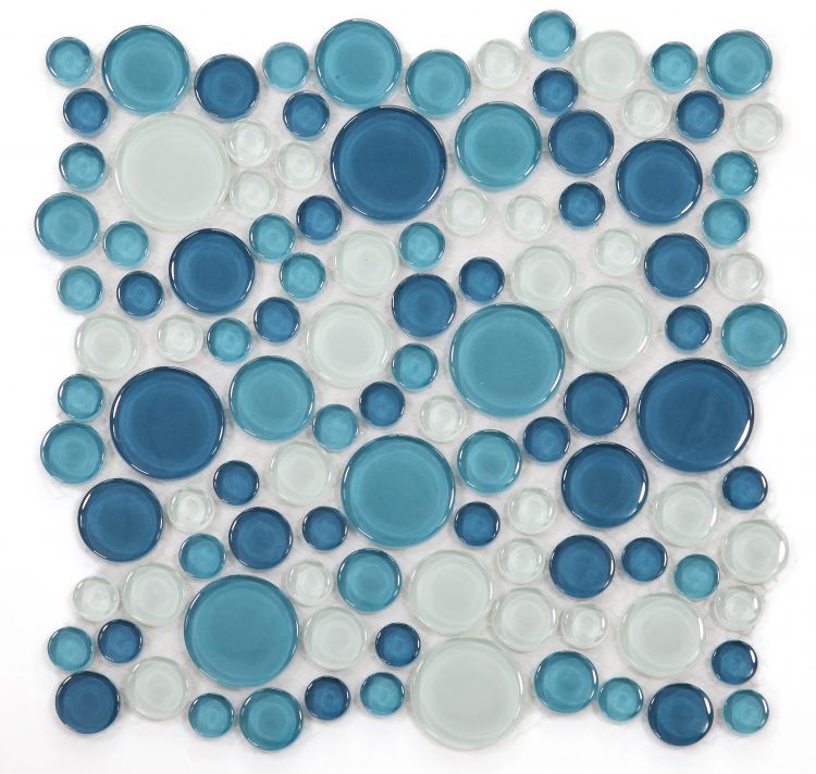 Elysium Tiles Lady Ocean 10.75''x 10.75'' Mosaic Tiles