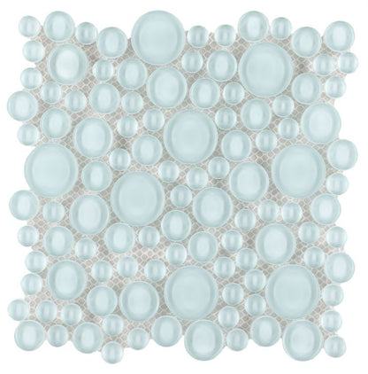 Elysium Tiles Lady Turquoise 10.75''x10.75'' Mosaic Tiles