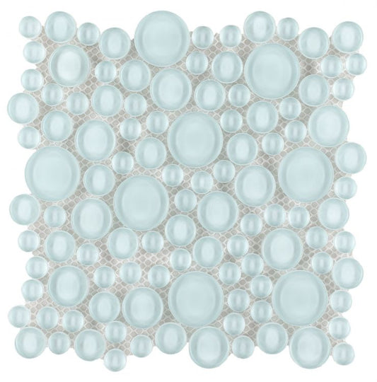 Elysium Tiles Lady Turquoise 10.75''x10.75'' Mosaic Tiles