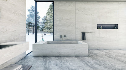 HanStone Le Blanc 130" x 65" x 2 cm" Polished Quartz Slab