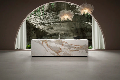 Ascale Macchia Vecchia 127''x63'' 12 mm Polished  Porcelain Slab