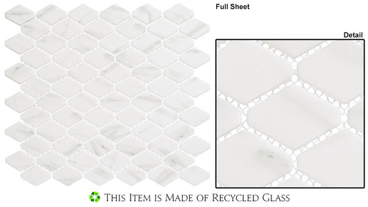 Glazzio Tiles Antiquities Collection|11 3/4'' x 11 7/8'' | Mayanv Vanilla |Mosaic Tiles