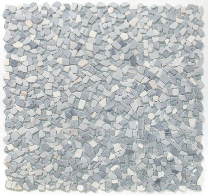 Elysium Tiles Pebble Blue 12'' x 12'' Mosaic Tiles