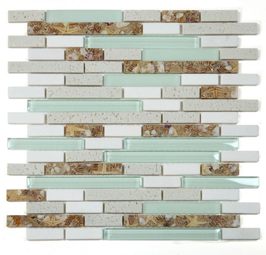 Elysium Tiles Pelasgus Light 11.75''x 12'' Mosaic Tiles