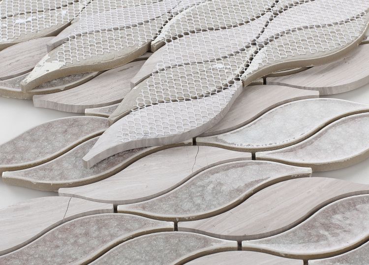 Elysium Tiles Pontus Bridesmaid 10.50''x11'' Mosaic Tile