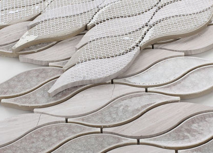 Elysium Tiles Pontus Bridesmaid 10.50''x11'' Mosaic Tile