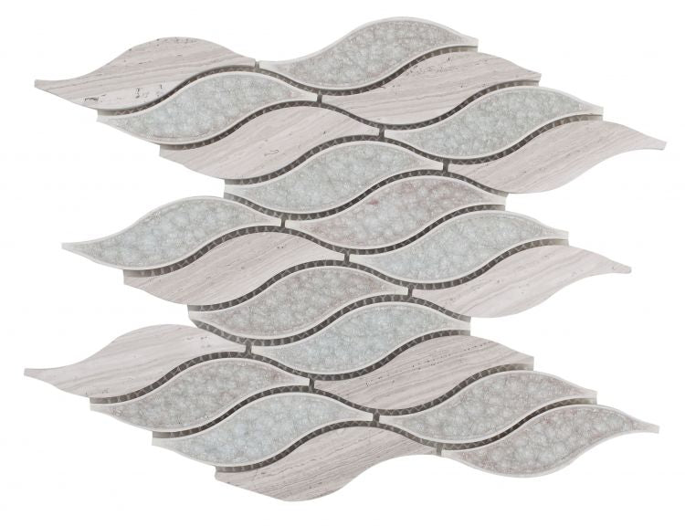 Elysium Tiles Pontus Bridesmaid 10.50''x11'' Mosaic Tile