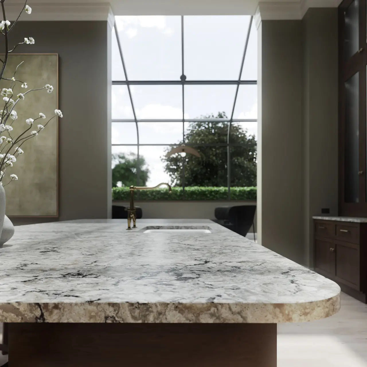 Cambria Praa Sands 132''x 65.5'' 2 cm Polished Quartz Slab
