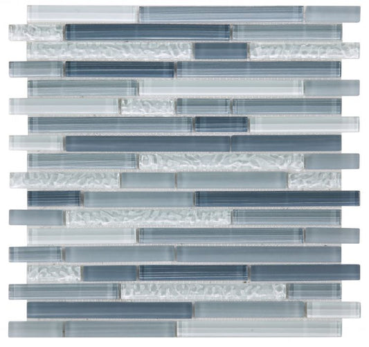 Elysium Tiles Rain Blue 11.75'' x 12'' Mosaic Tiles